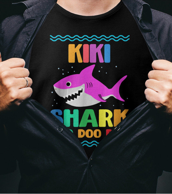 Kiki Shark Doo Doo Doo Rainbow Shark T-Shirt