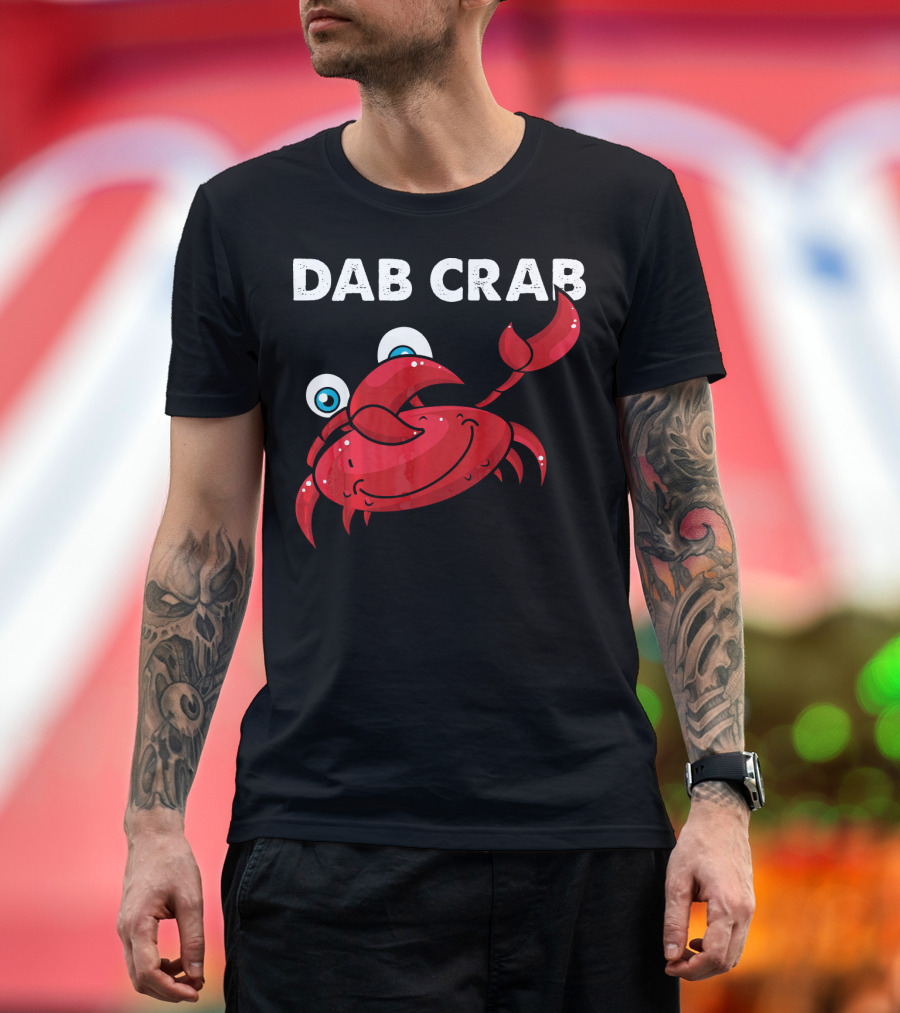 Dab Crab Funny Dabbing Crab Seafood Lovers T-Shirt