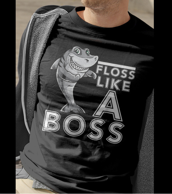 Floss Like A Boss Dancing Shark T-Shirt