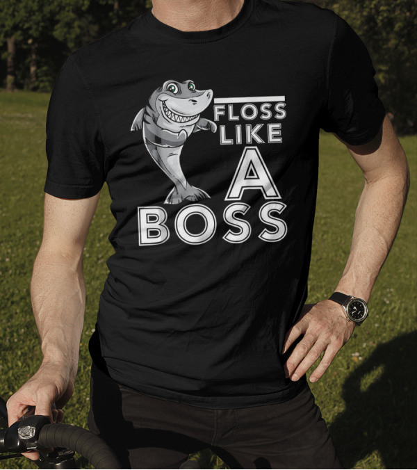 Floss Like A Boss Dancing Shark T-Shirt