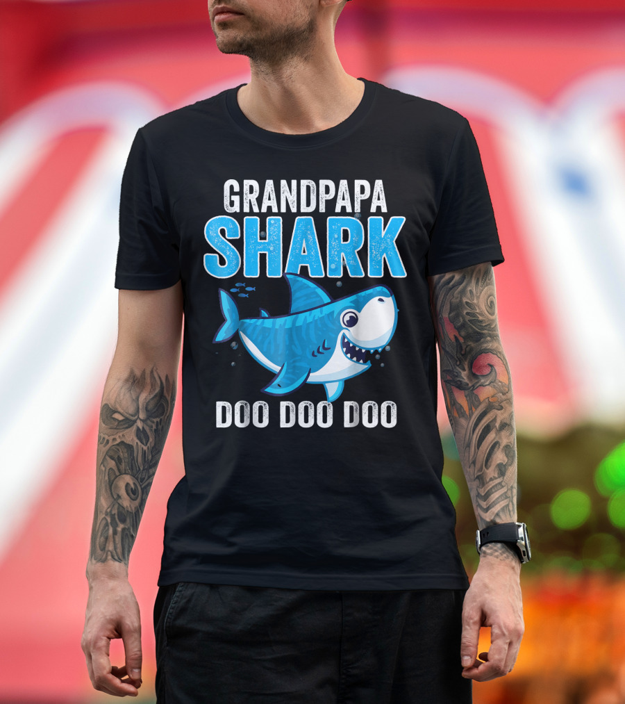 Grandpapa Shark Doo Doo Doo T-Shirt