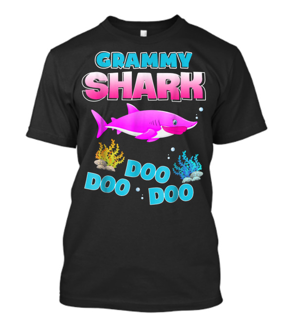 Grammy Shark Doo Doo Doo Ocean Fun T-Shirt