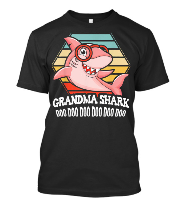 Grandma Shark Doo Doo Doo Family Shark T-Shirt