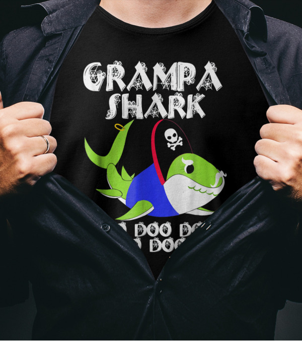 Grampa Shark Doo Doo Doo Pirate Chris T-Shirt