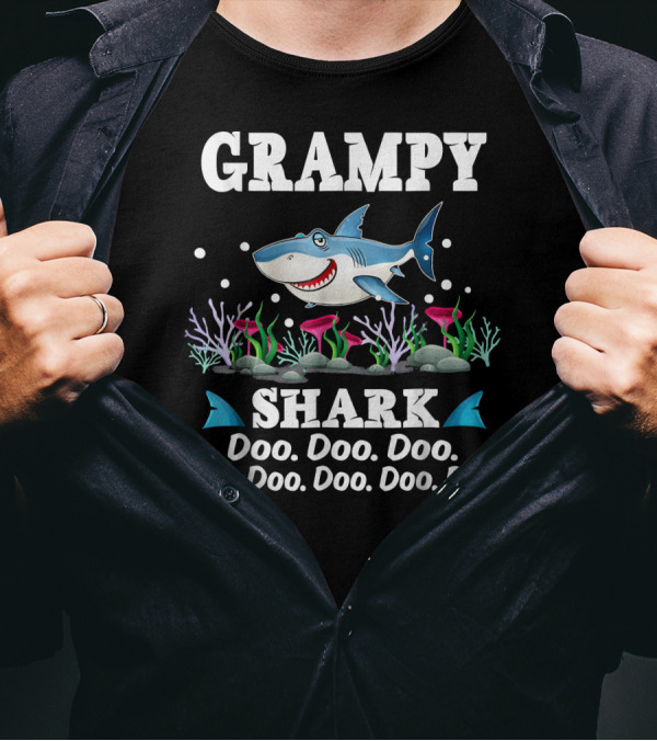 Grampy Shark Doo Doo Doo Doo Doo Doo Doo Doo T-Shirt