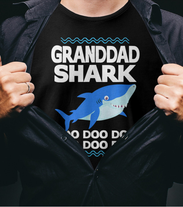 Granddad Shark Doo Doo Doo Doo Doo T-Shirt