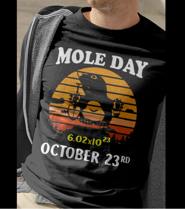 Mole Day 6.02x10²³ October 23rd Avogadro's Number T-Shirt