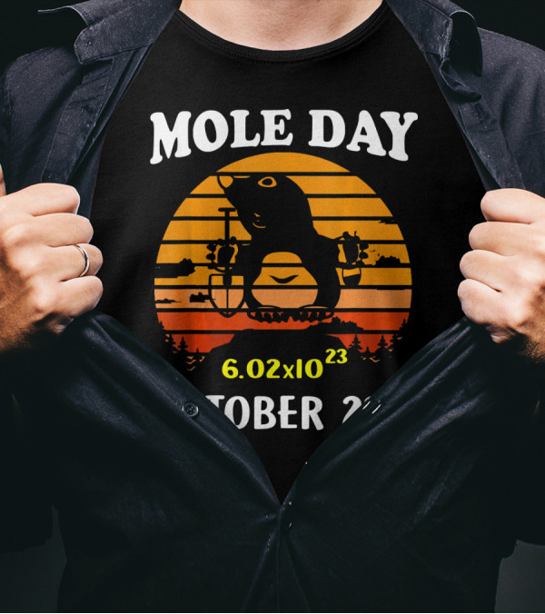 Mole Day 6.02x10²³ October 23rd Avogadro's Number T-Shirt