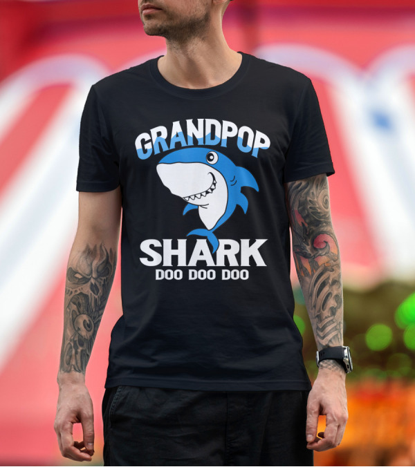 Grandpop Shark Doo Doo Doo Baby Shark T-Shirt