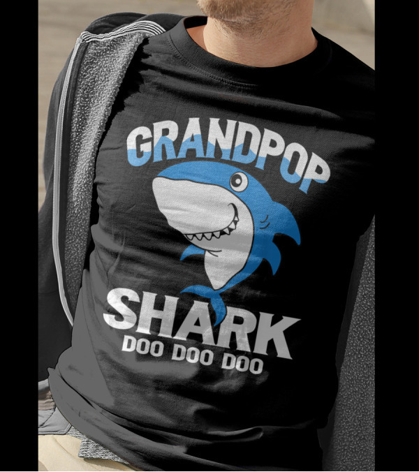 Grandpop Shark Doo Doo Doo Baby Shark T-Shirt