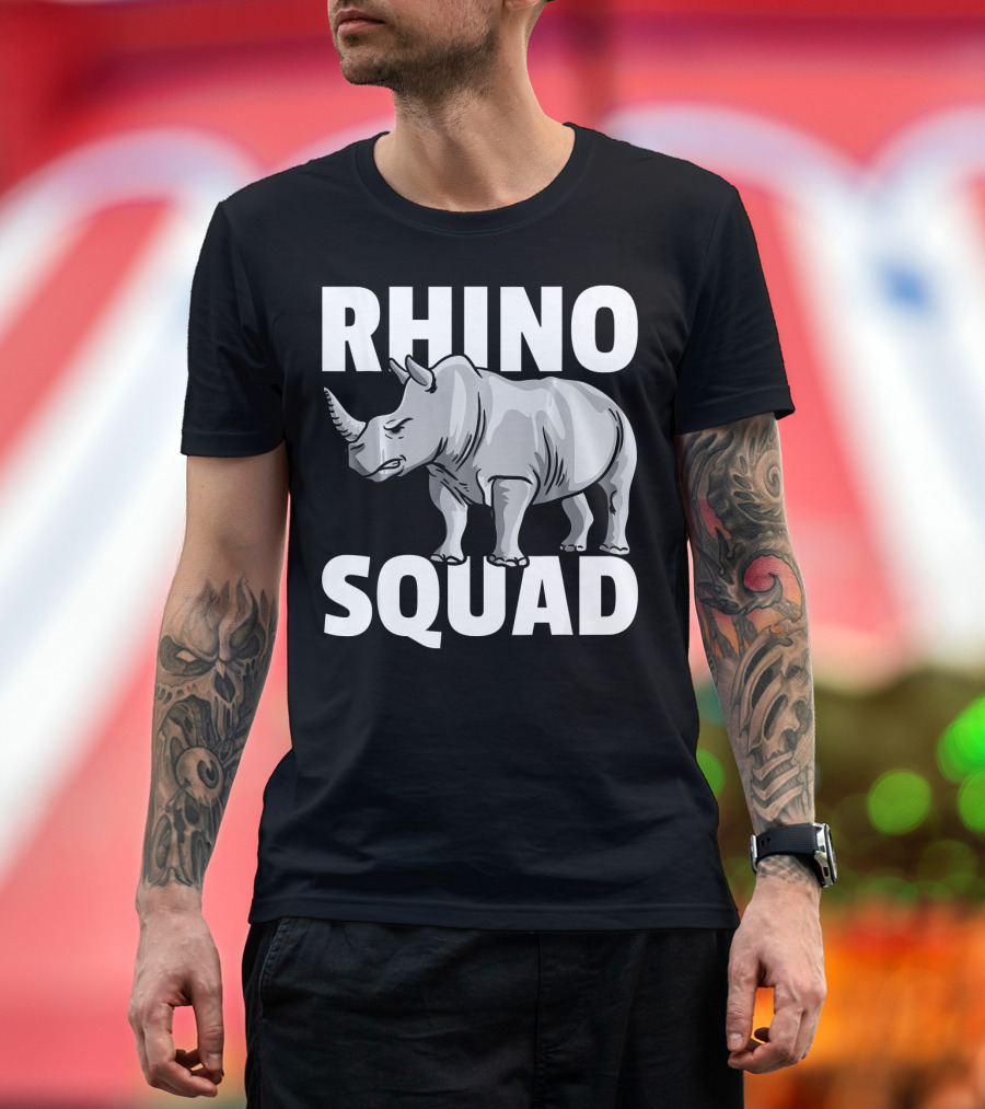 Rhino Squad Rhinoceros Farm Team T-Shirt
