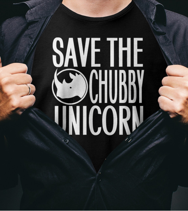 Save The Chubby Unicorn Rhino Lover T-Shirt