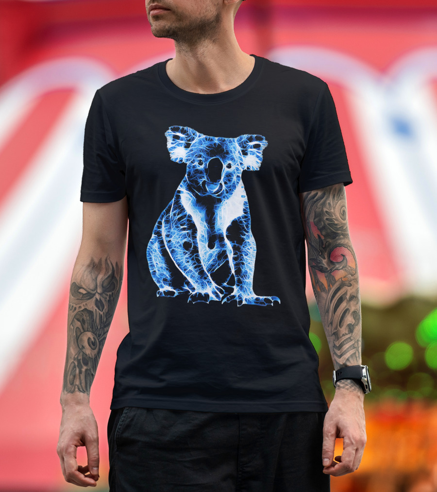 Fractal Animal Koala T-Shirt