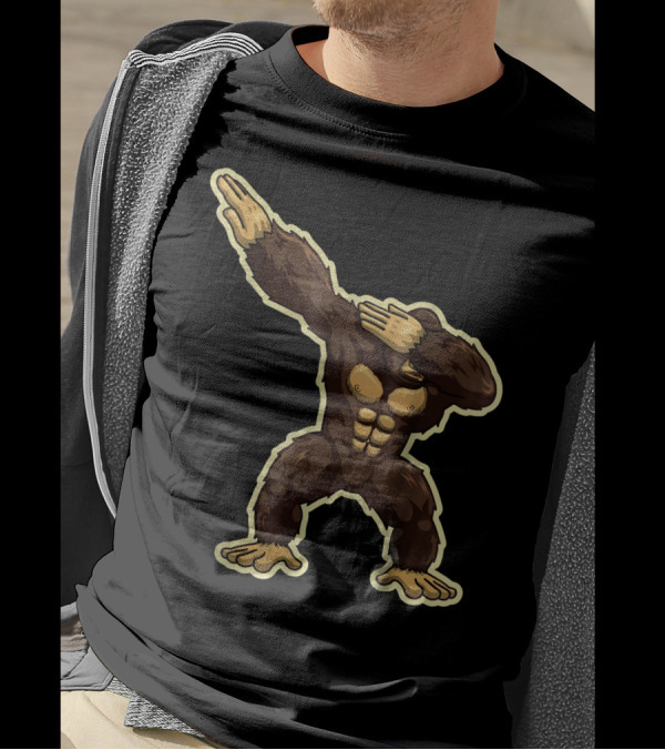 Cool Dabbing Funny Gorilla Monk T-Shirt