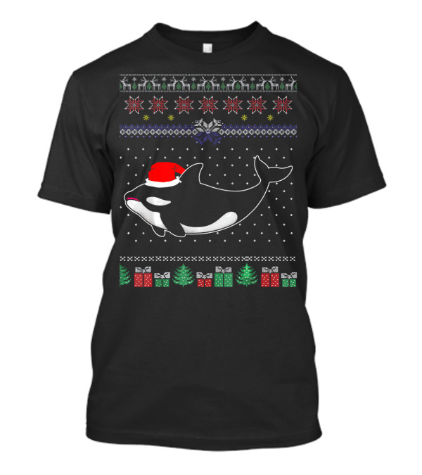 Killer Whale Orca Christmas Holiday T-Shirt