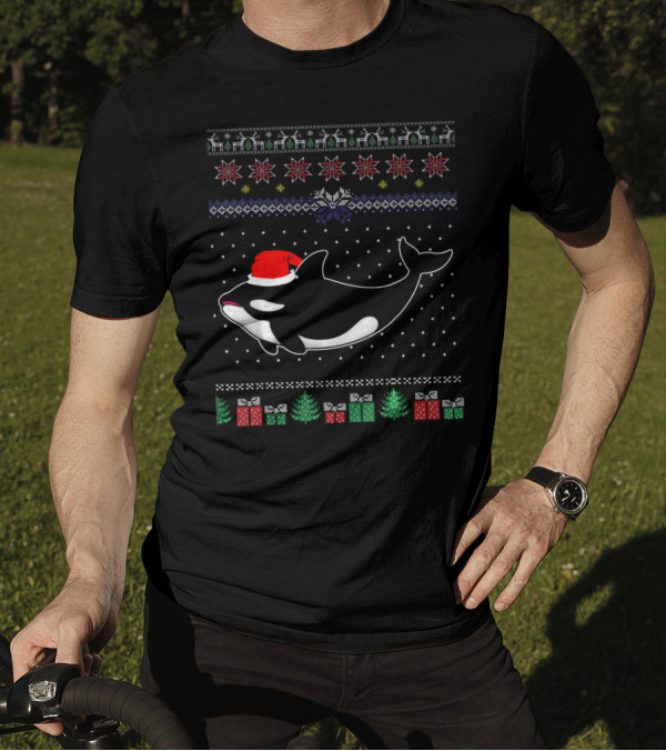 Killer Whale Orca Christmas Holiday T-Shirt