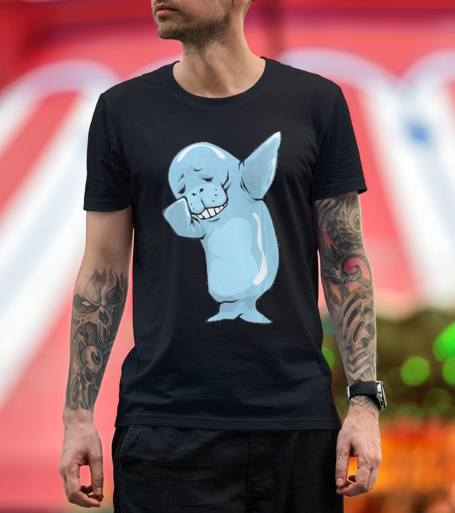 Funny Dabbing Manatee Dancing Sea Cow T-Shirt