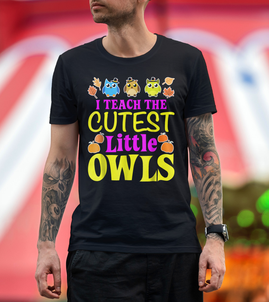 I TEACH THE CUTEST LITTLE OWLS FUNNY TEACHER T-Shirt