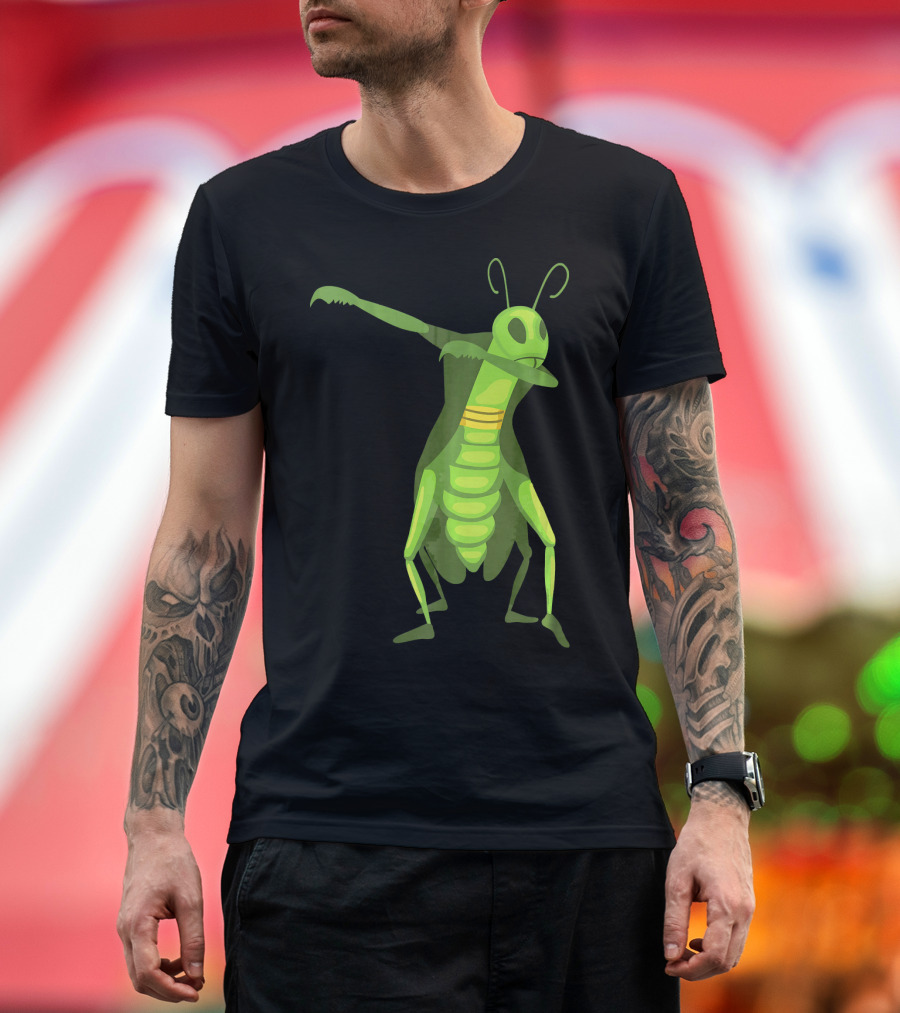 Dabbing Grasshopper Cute Hoppers Funny Dance T-Shirt