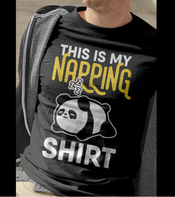 This Is My Napping Shirt Panda Zzz T-Shirt