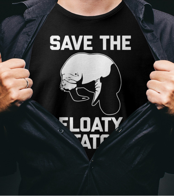 Save The Floaty Potatoes Manatee Conservation Humor T-Shirt