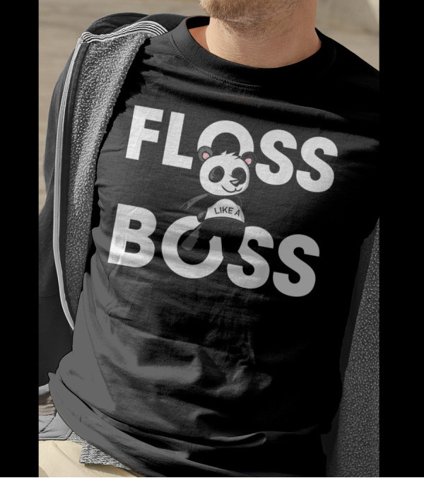 Floss Like A Boss Funny Panda Dance Move T-Shirt