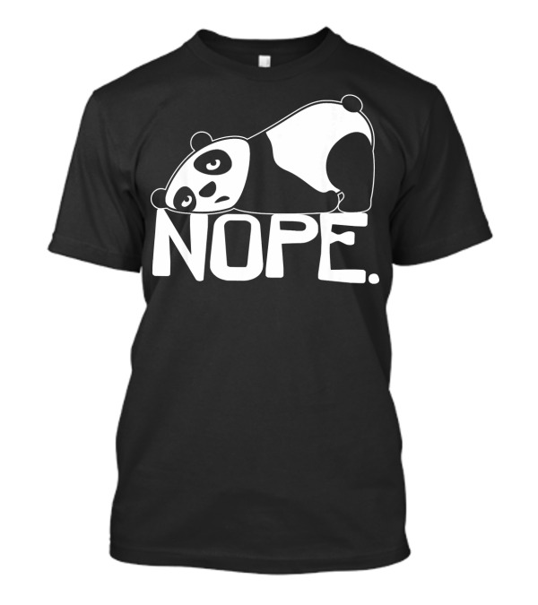 Funny Nope Not Today Lazy Panda Iconic T-Shirt