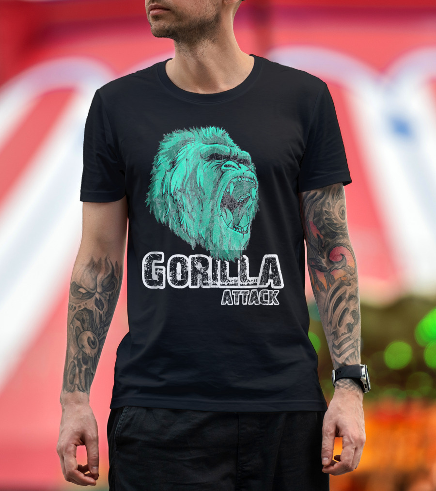 Gorilla Attack Faded Roar T-Shirt