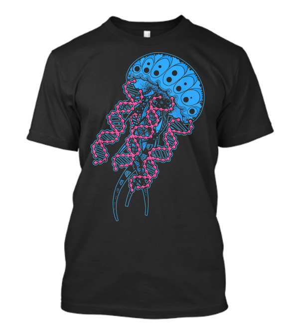 Giant Jellyfish Psychedelic DNA Science Fusion T-Shirt