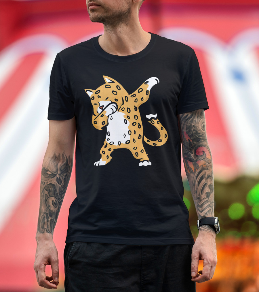 Jaguar Dab Dance Pose Cute Animal Gesture T-Shirt
