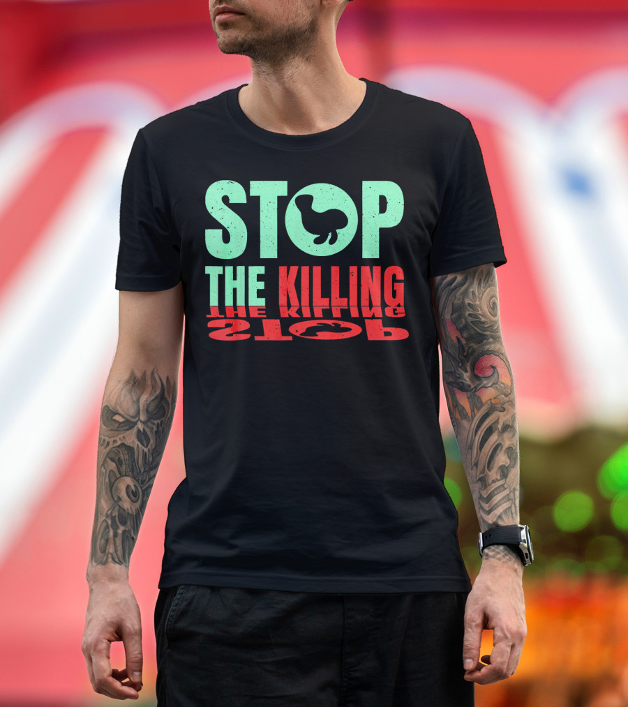 Stop The Killing Manatee Motiv T-Shirt