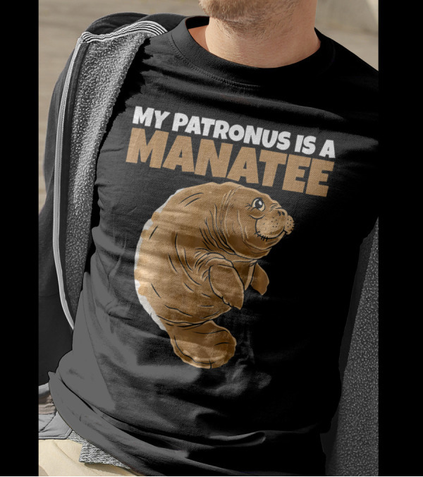 My Patronus Is A Manatee Funny Magic Wiz T-Shirt