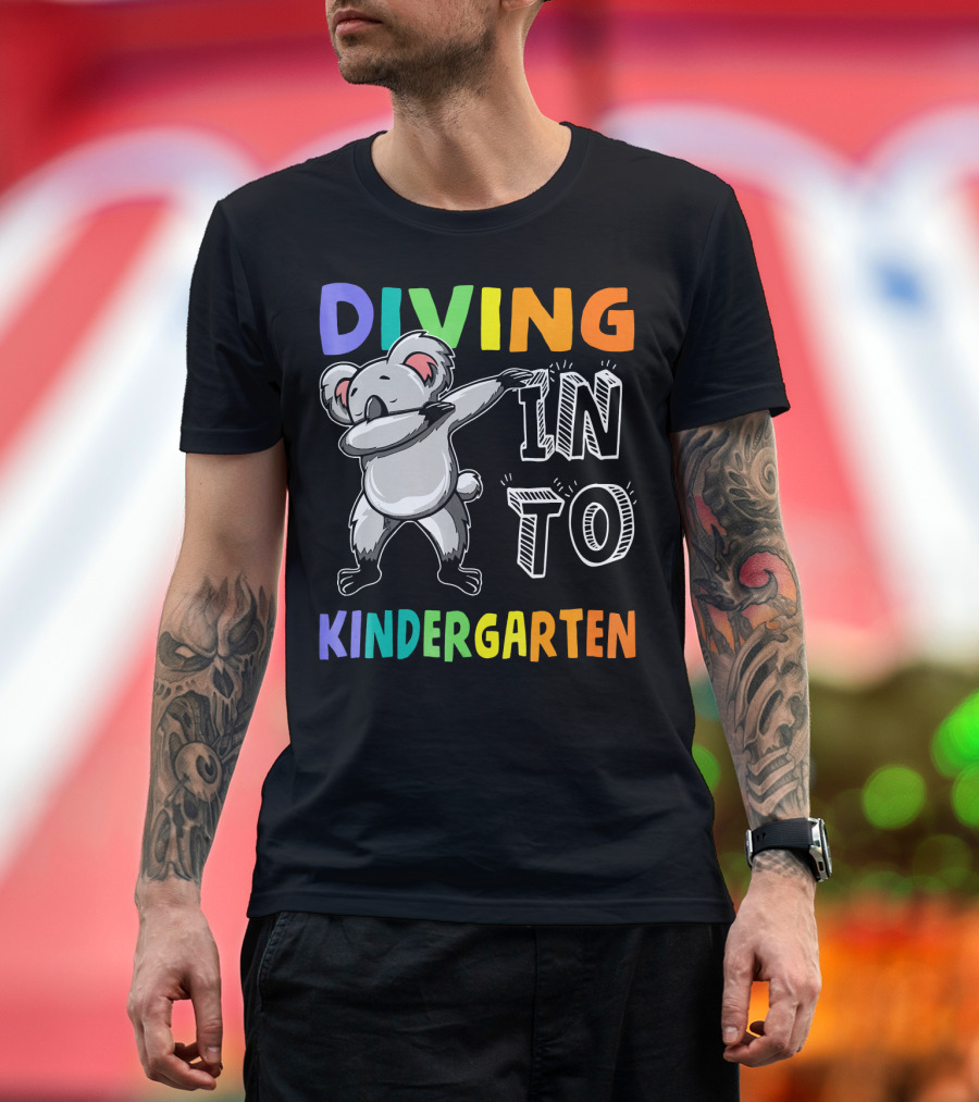 Diving Into Kindergarten Koala Dabbing Fun T-Shirt