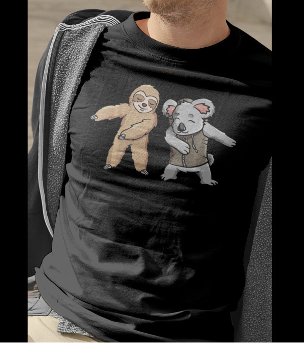 Sloth And Koala Dabbing Dance Duo T-Shirt