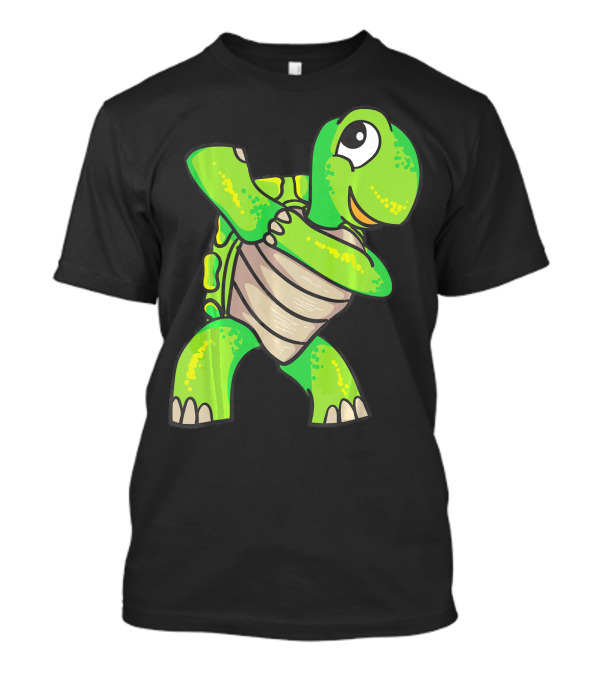 Dabbing Turtle Cool Striking Tortoise Fun Dance Moves T-Shirt