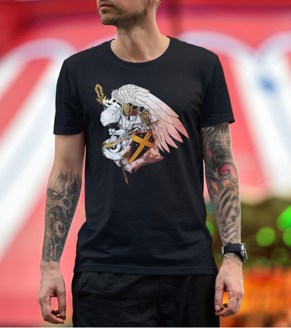 Premium T-Shirt: Chameleon Legion Archangel St. Michael Knight with Sword and Shield T-Shirt Chameleon Legion Archangel St. Michael Knight with Sword and Shield T-Shirt
