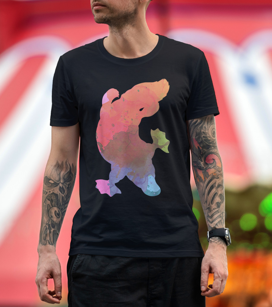 Colourful Platypus Watercolor T-Shirt