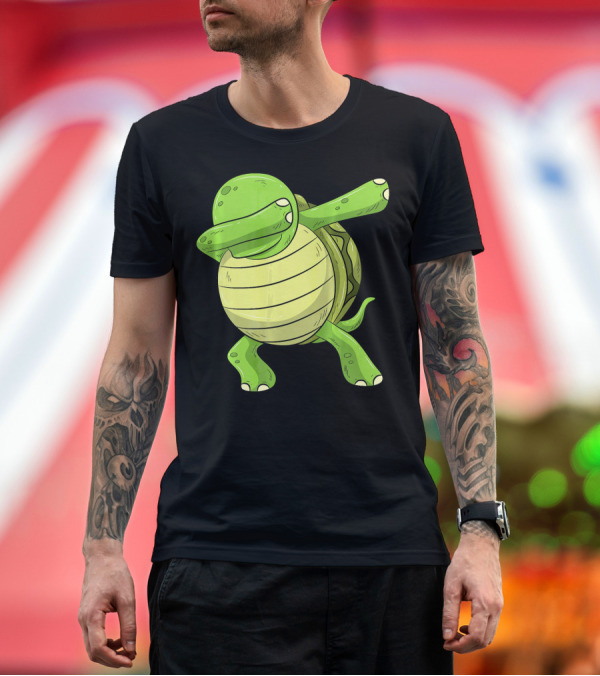 Premium T-Shirt: Dabbing Turtle Tortoise Dance Pose T-Shirt Dabbing Turtle Tortoise Dance Pose T-Shirt
