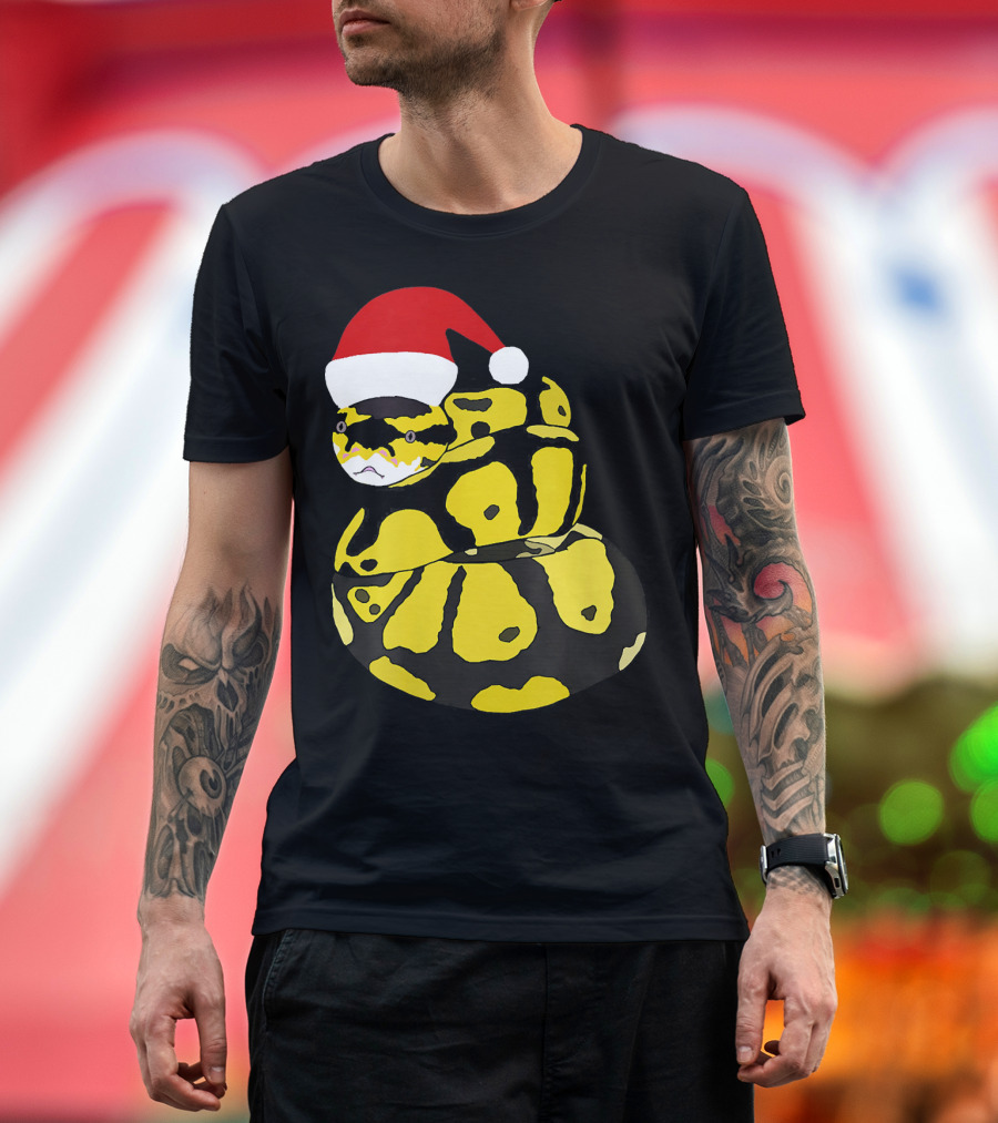 Baby Ball Python With Santa Hat T-Shirt