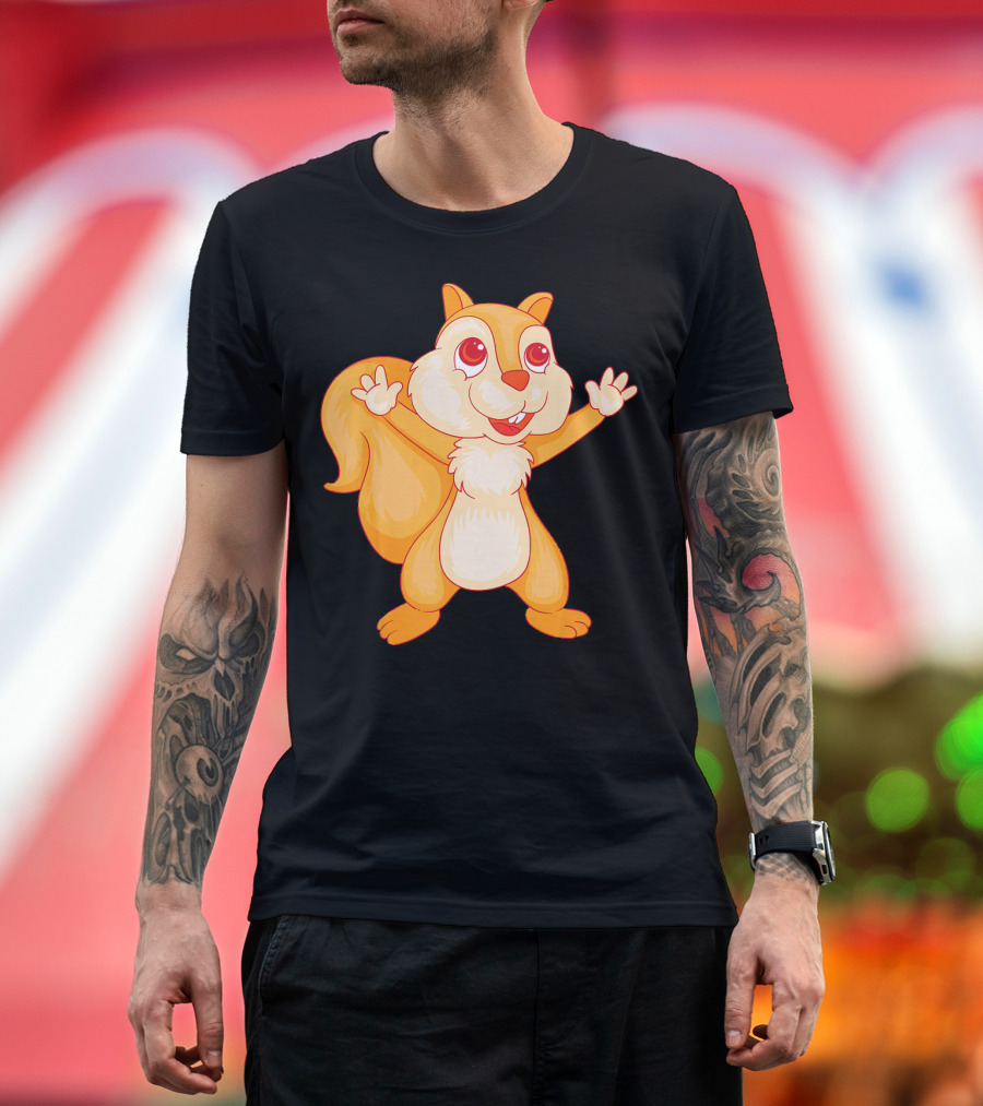 Cool Squirrel Great Sciurida Cartoon Character T-Shirt