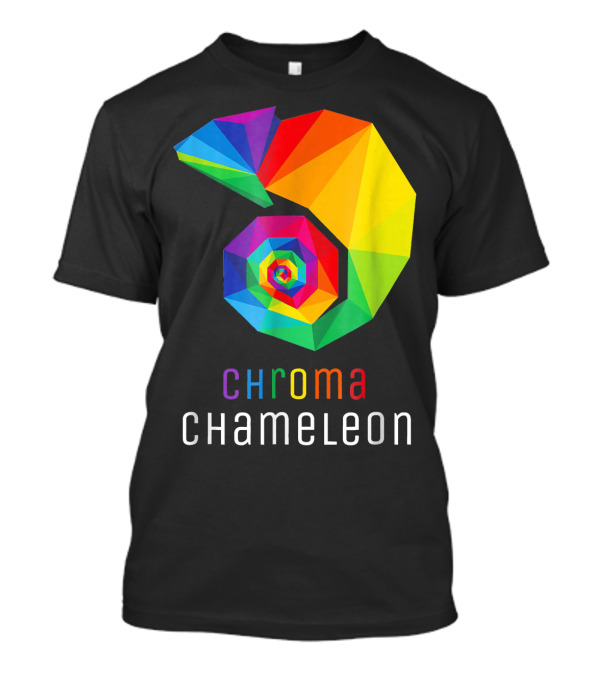 Chroma Chameleon Colorful Geometric Fibonacci Rainbow T-Shirt