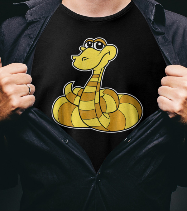 CUTE BALL PYTHON Pet Owners Snake Cartoon T-Shirt