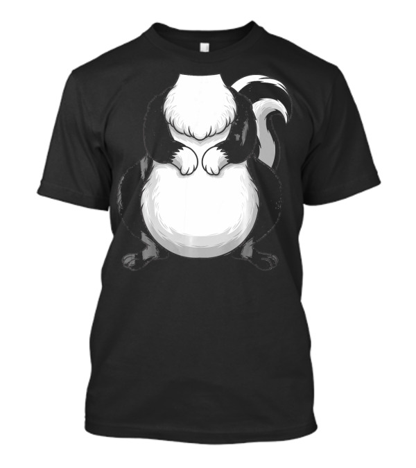 Cool Lazy Headless Skunk Funny DIY Hall T-Shirt