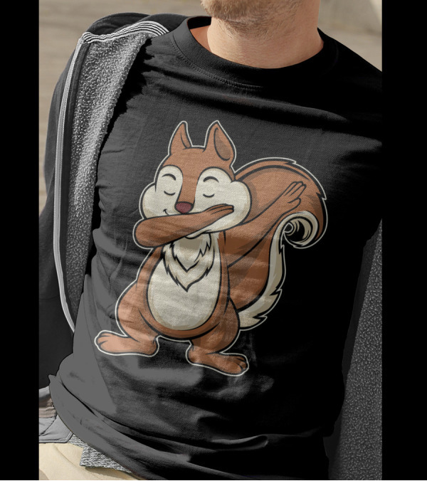 Funny Squirrel Dab Dabbing Pose T-Shirt