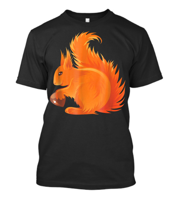 Eurasian Red Squirrel Holding Nut T-Shirt