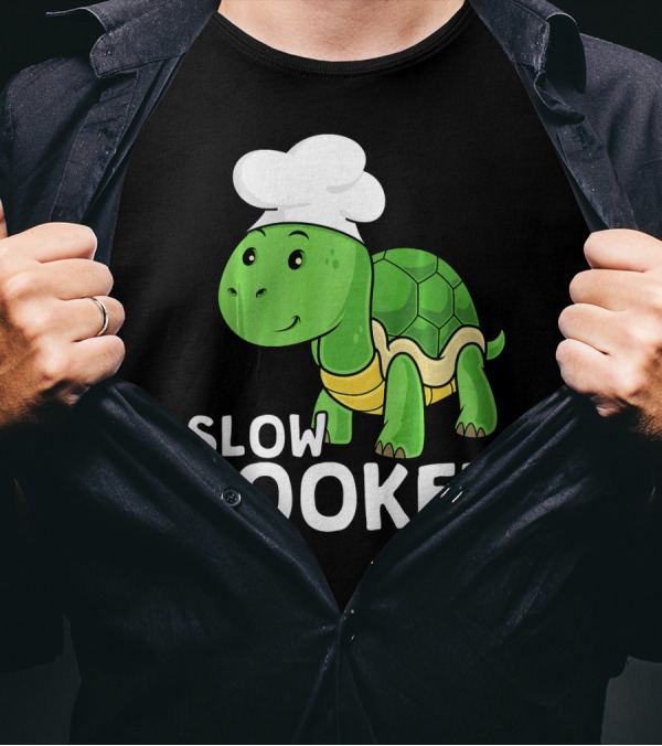 Slow Cooker Funny Turtle Chef Cook T-Shirt