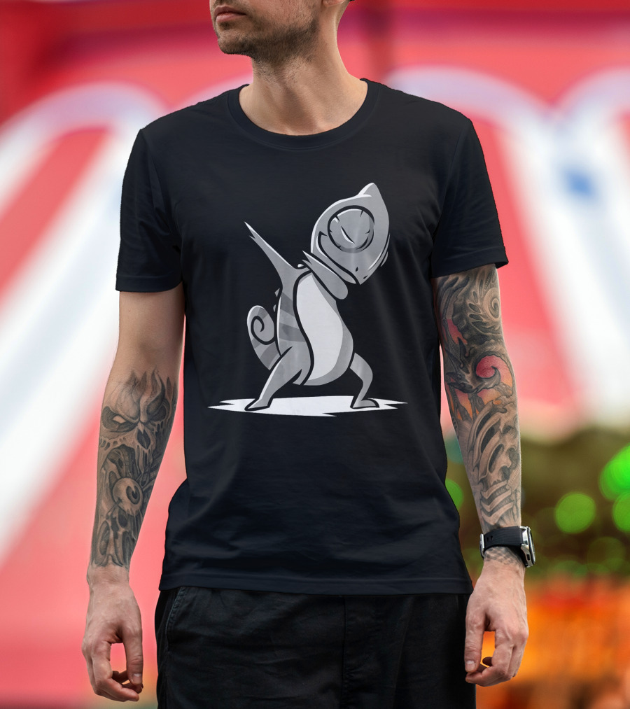 Funny Chameleon Pet Dab Reptile Dabbing T-Shirt