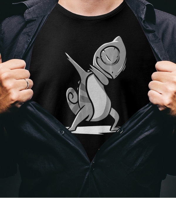 Funny Chameleon Pet Dab Reptile Dabbing T-Shirt