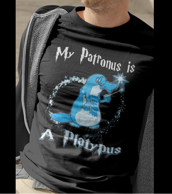 My Patronus Is A Platypus Wizarding Magic Charm T-Shirt