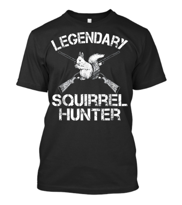 Legendary Squirrel Hunter Crossed Rifles T-Shirt